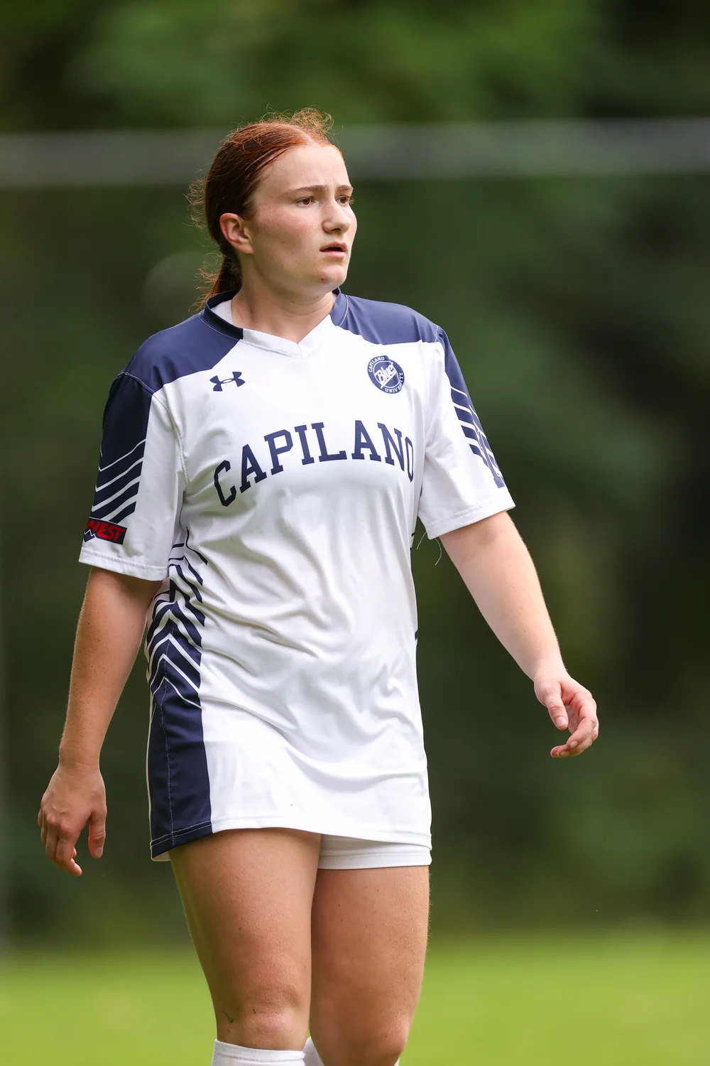 Isabella on the pitch for the Capilano Blues