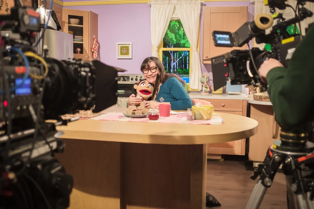 Behind the scenes on the set of Kokum and Dot