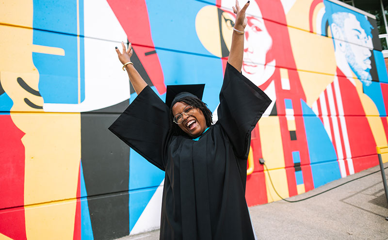 Student at Convocation