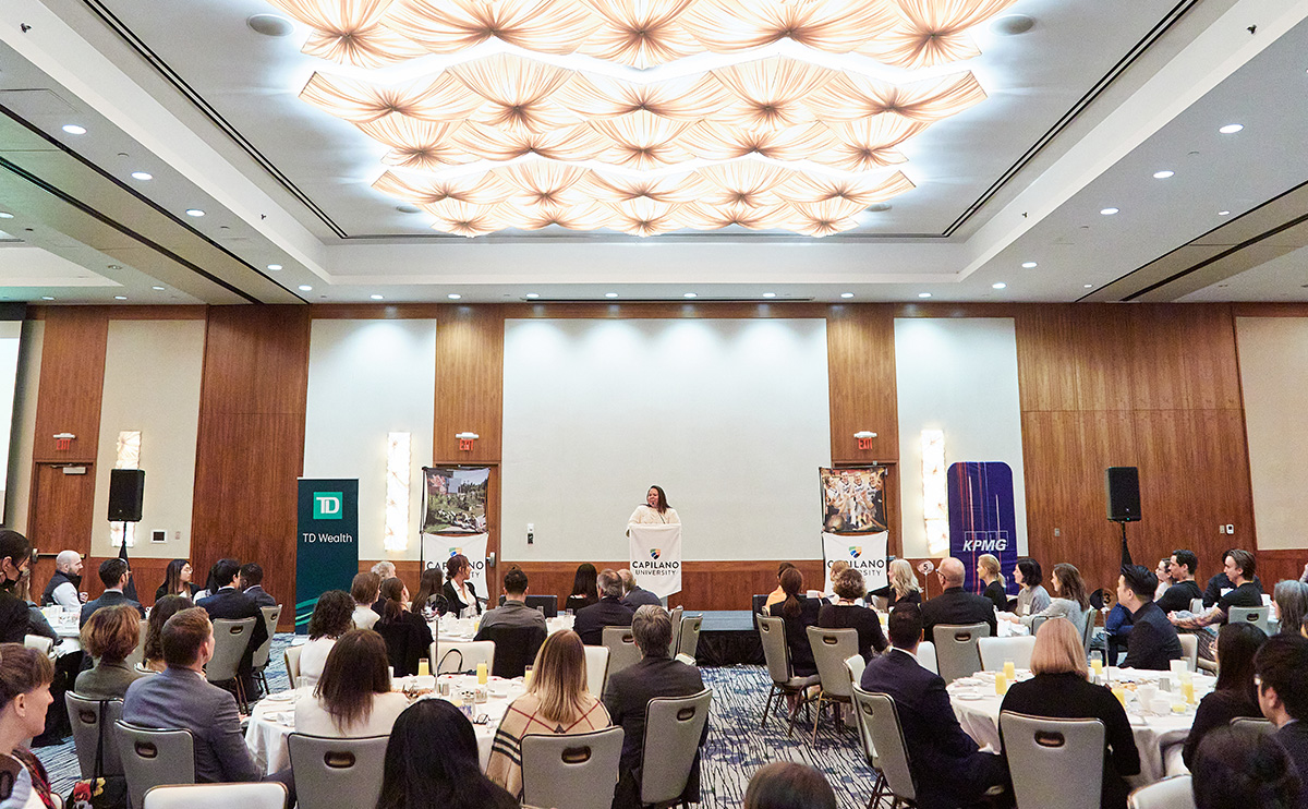 We Believe 2023 recipient Jessie Anthony, an award-winning filmmaker and graduate from CapU's Indigenous Digital Filmmaking Program