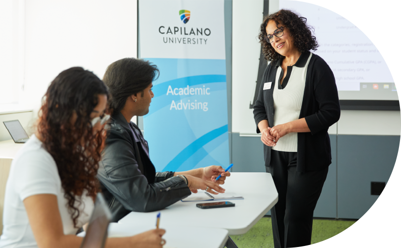 Students in Academic Advising workshop