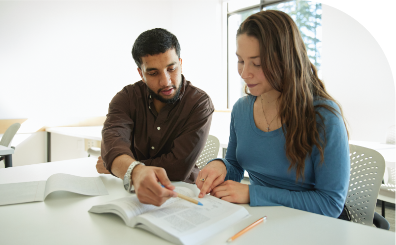 Students talking about financial aid