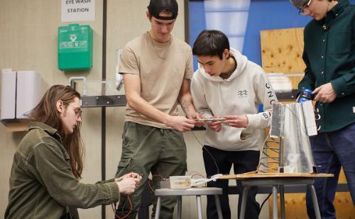 STEM students in class