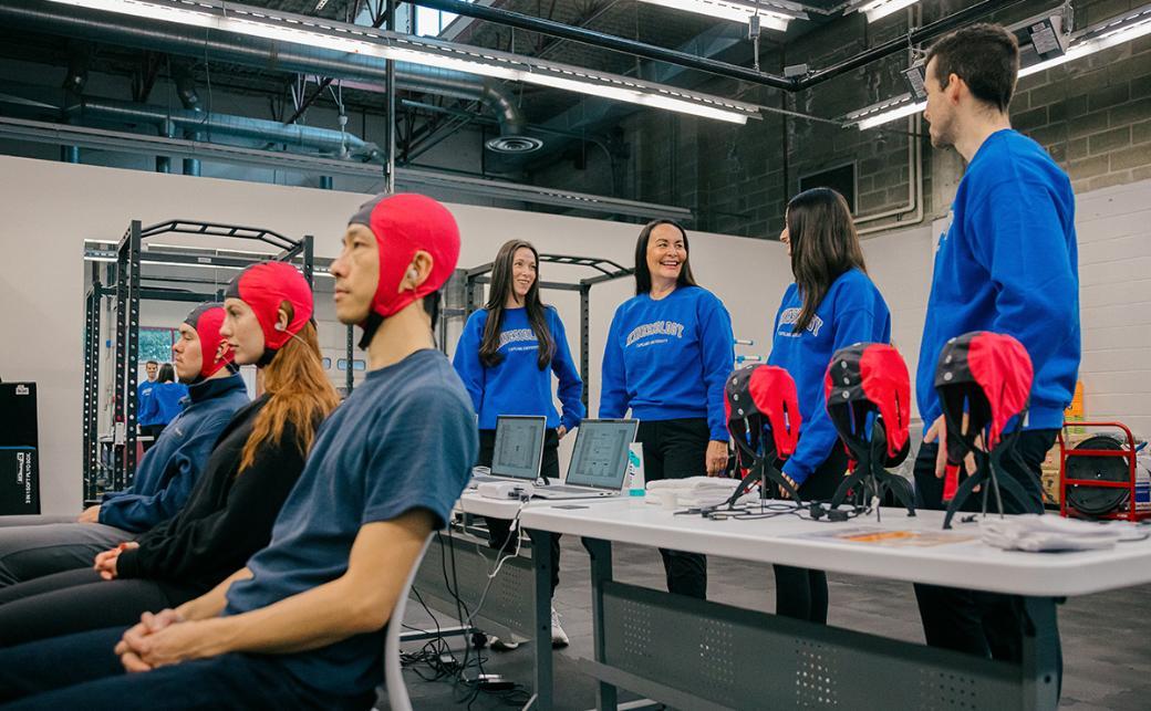 Researchers are exploring resilience in young athletes using surveys and EEG-based assessments to better understand mental health, well-being and brain function in high-contact sport