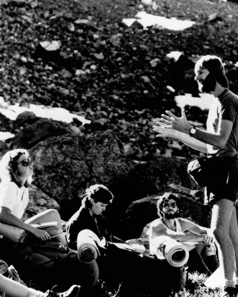 Archival photo of OREC students