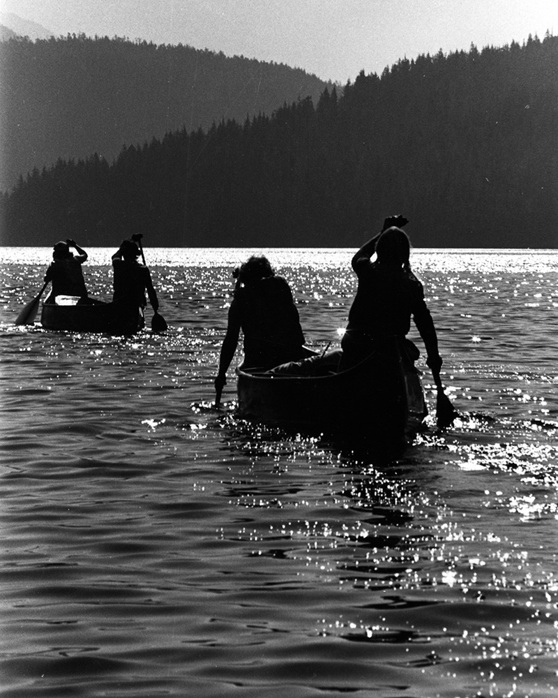 Archival photo of OREC students