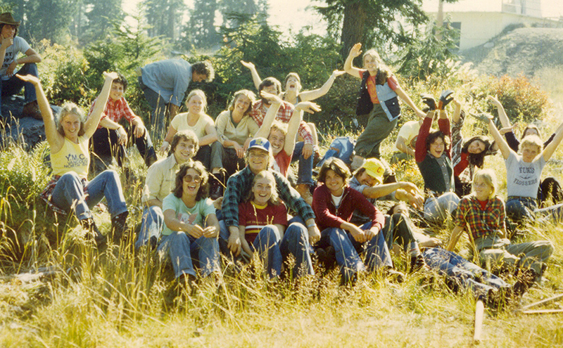 Archival photo of OREC students