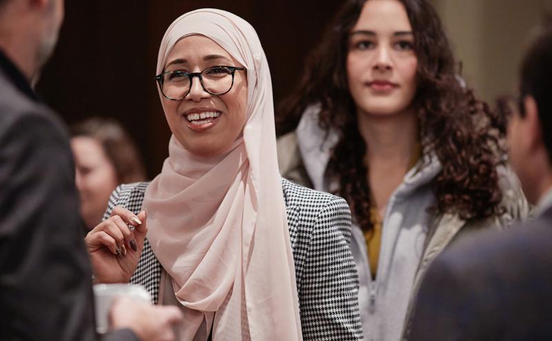 Amina El Mantari at We Believe breakfast