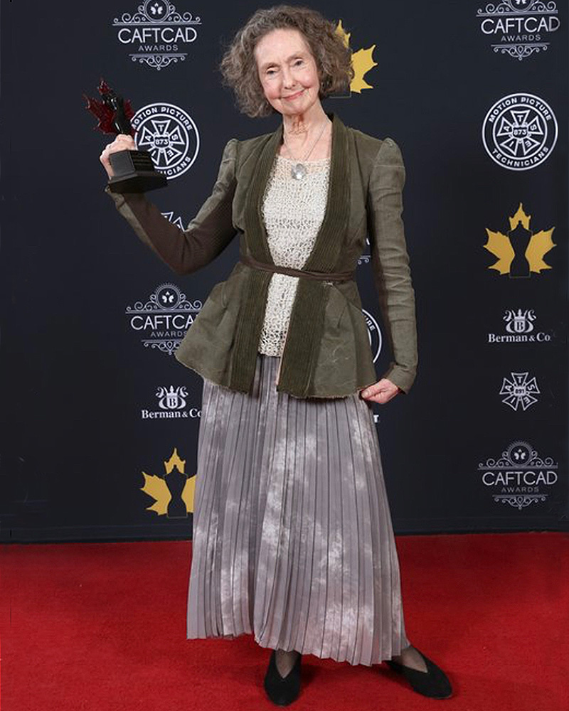 Anthea Mallinson at awards ceremony