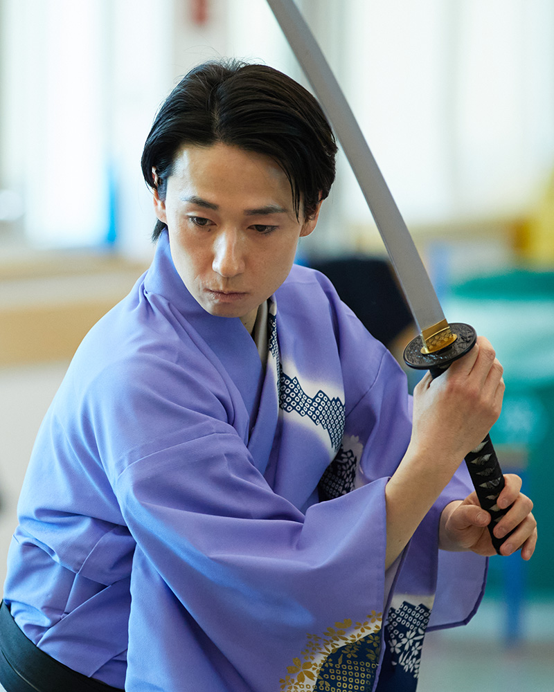 Samurai sword fighting