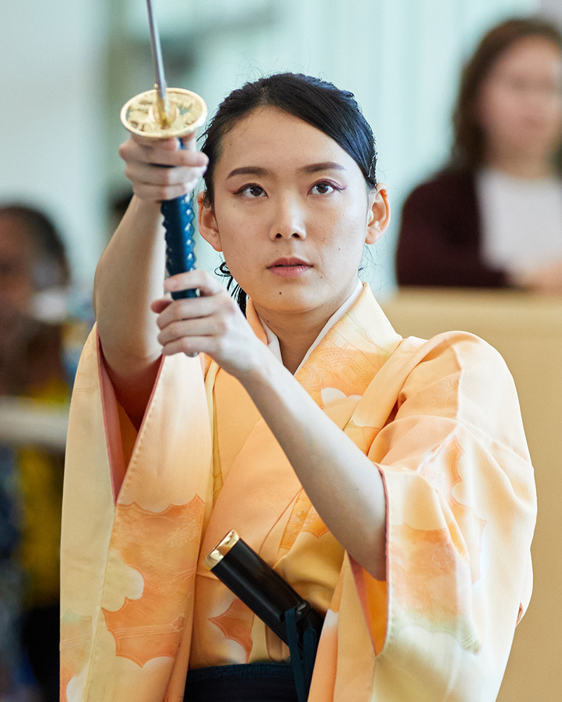 Samurai sword fighting