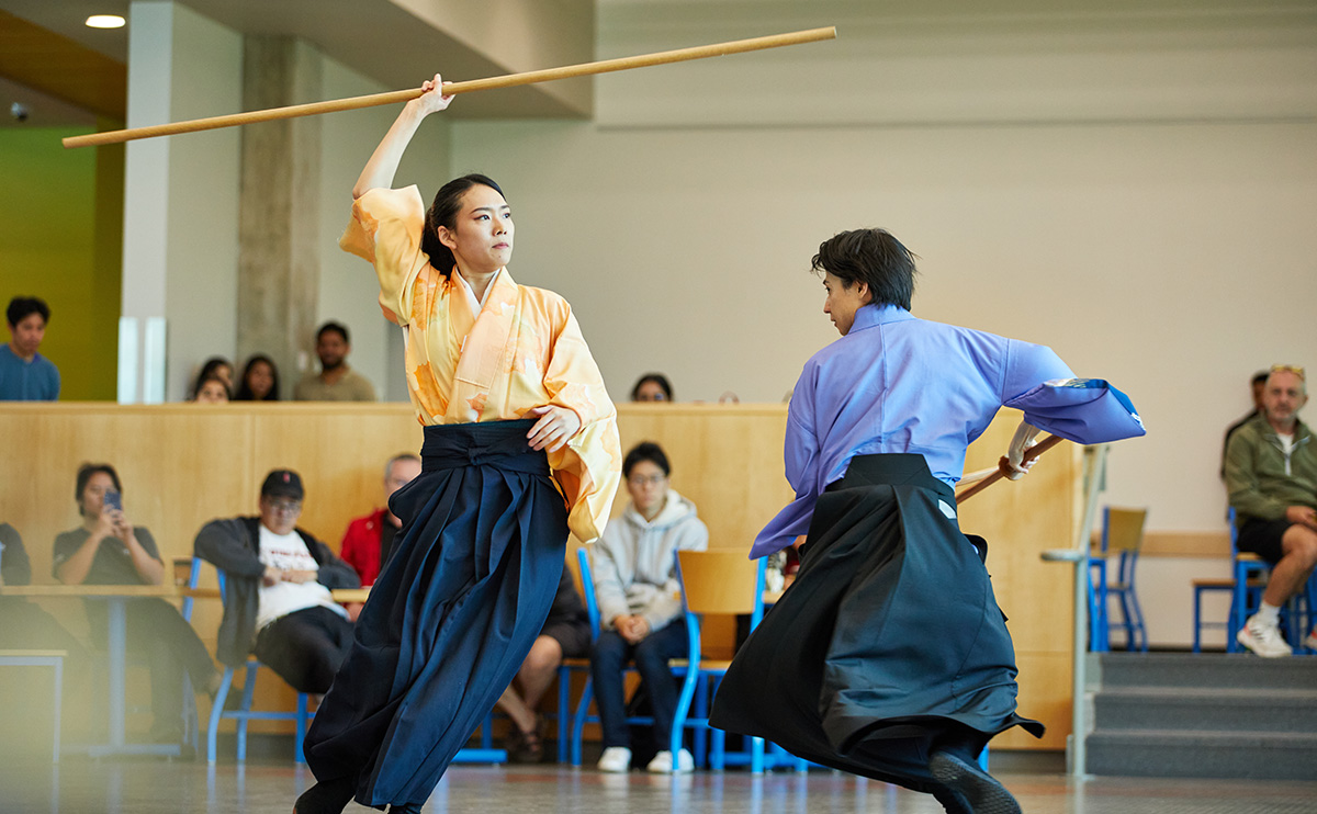 Yuki and Haruno perform a scene