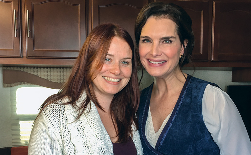 Barbara Gregusova with Brooke Shields