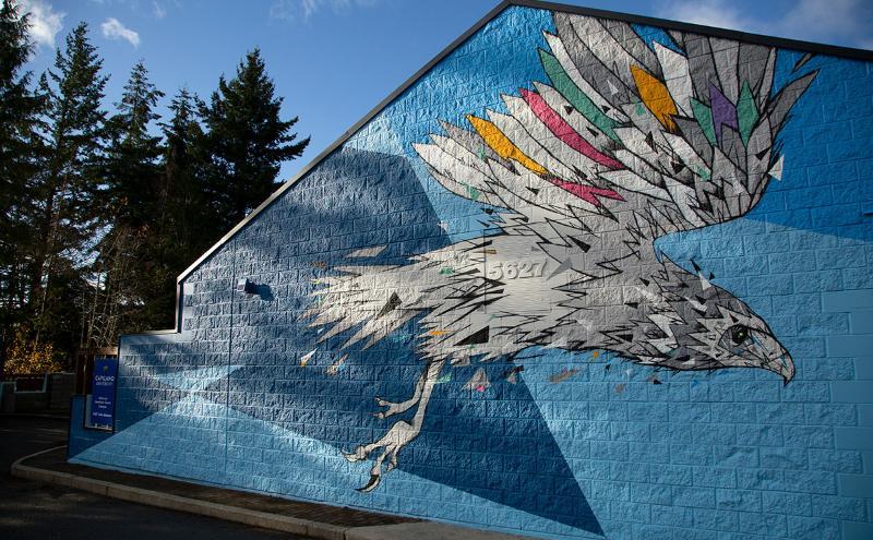 Mural by Ben Tour at the Sunshine Coast campus 