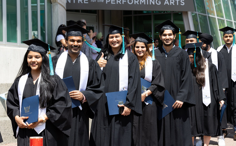 Students in their gowns