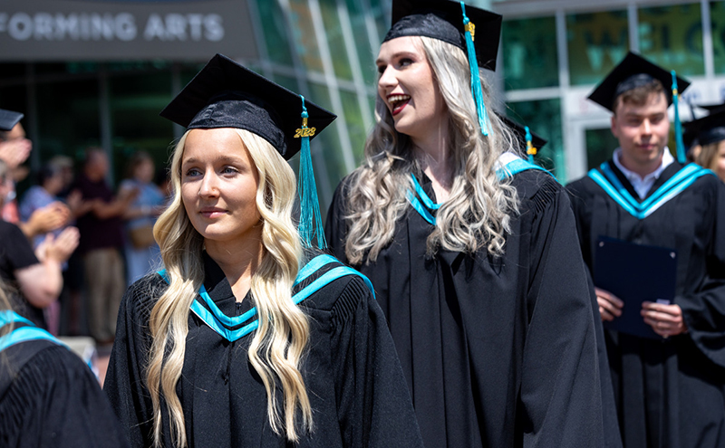 Students celebrating at Convocation
