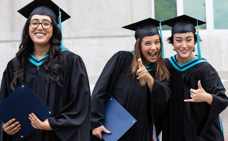 Students celebrating at Convocation