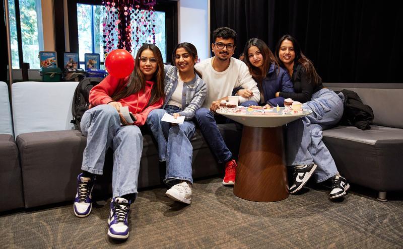 Students came together to enjoy delicious food, music and fun activities on Valentine’s Day