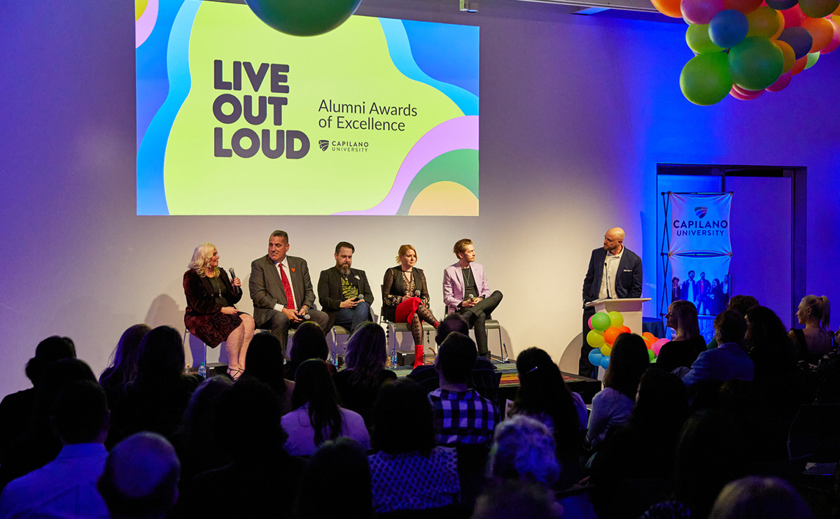 Alumni Awards of Excellence recipients share their inspiring success stories with staff, students and guests at Polygon Gallery