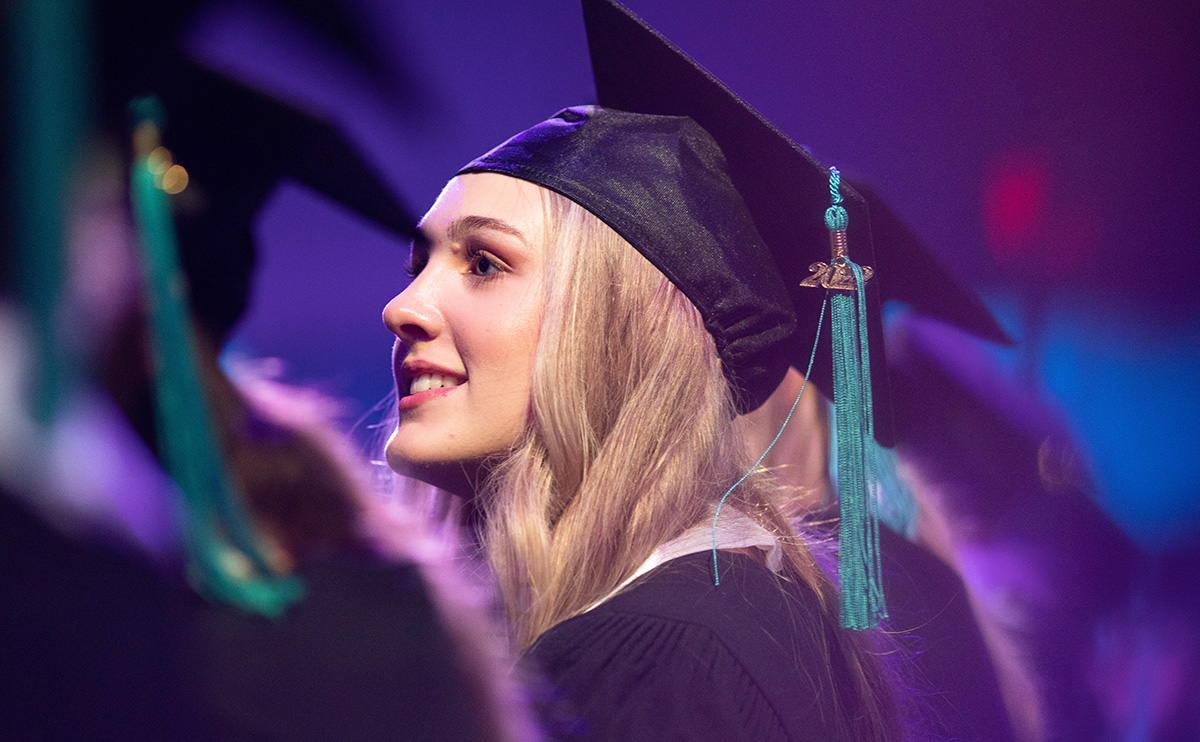 Student at Convocation