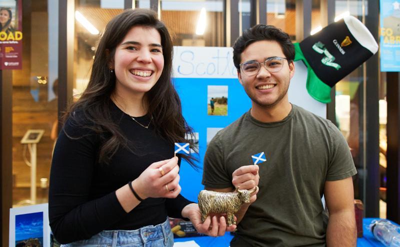 At our international fair, students take on the role of teachers, sharing insights about countries from all corners of the globe