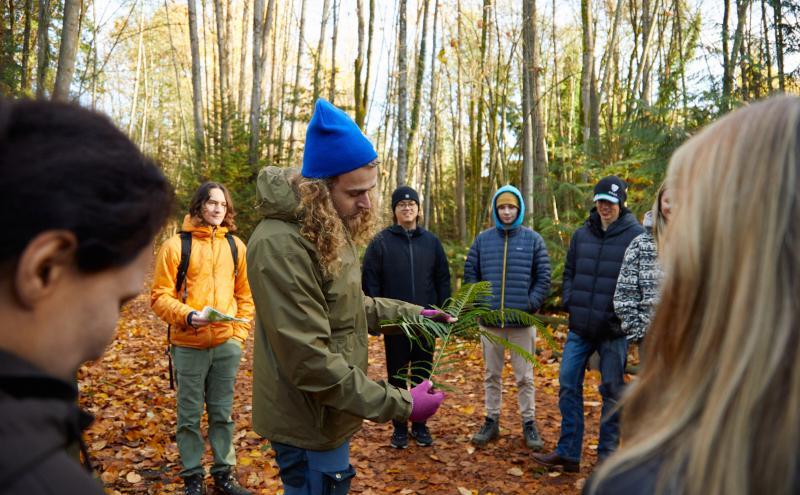 Tourism Management students travelled to Mosquito Creek to learn about invasive plants, native species and general ecology