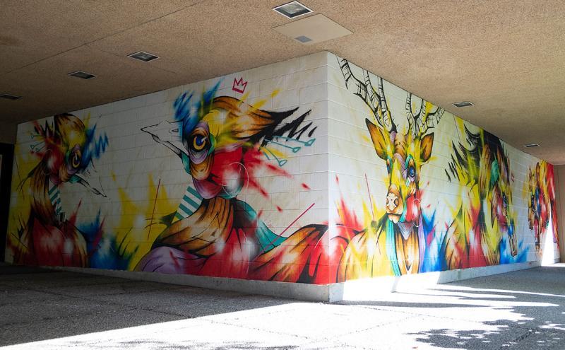 Photo of mural by Taka Sudo 