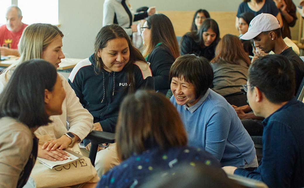 Students at an Asian Heritage Month event