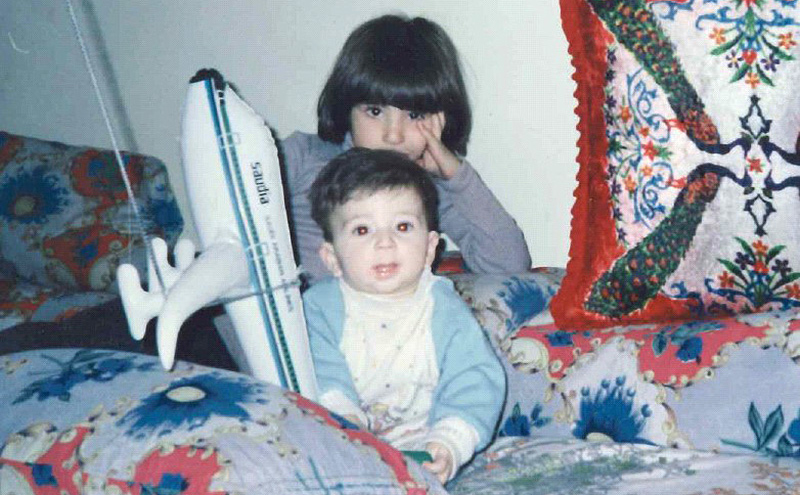 Damineh Akhavan childhood photo