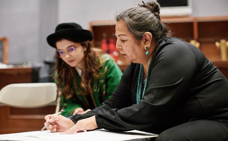 Doreen Manuel with student