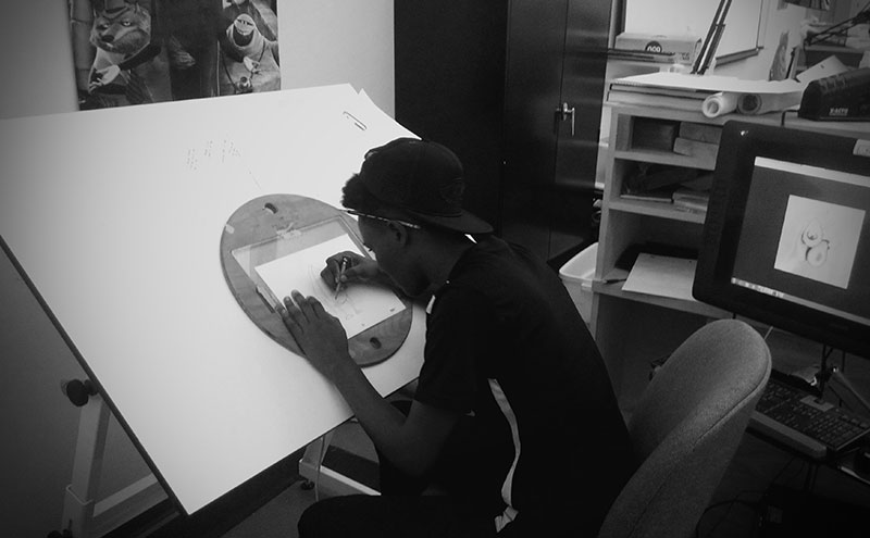 McFarlane at CapU’s summer Animation Fundamentals program in 2016. Photo provided.