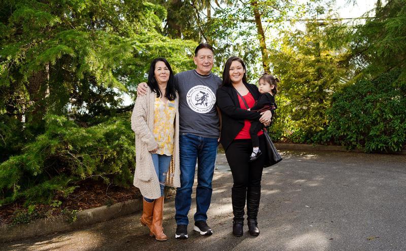 Elder Robert Joe with his family 