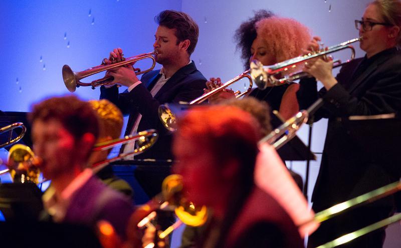 Jazz students performing