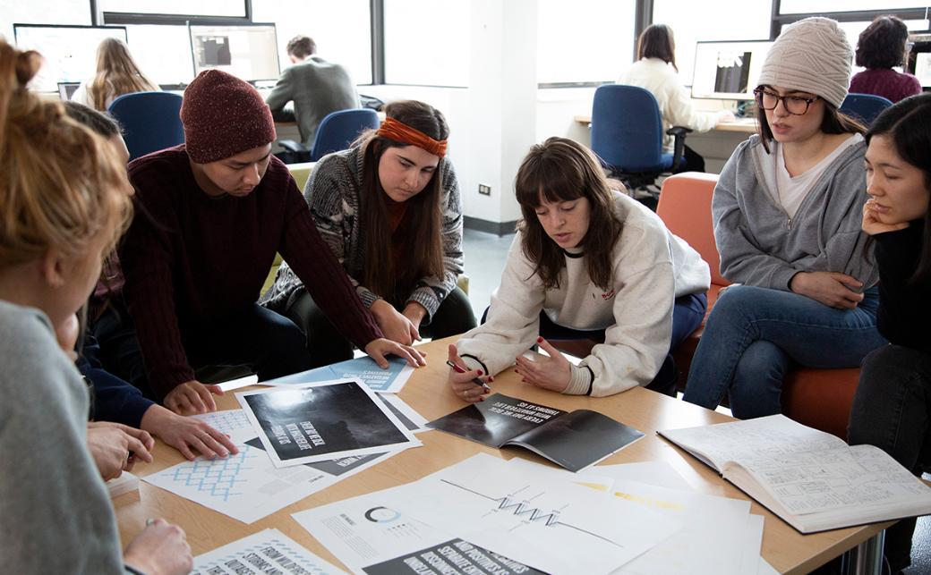Students Creating Their Design Portfolio Tips for Aspiring Design Students - Capilano University