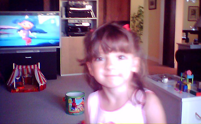 Kate Henderson as a child