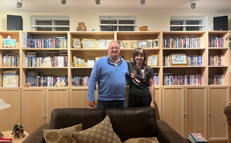 Kate Henderson with her Dad