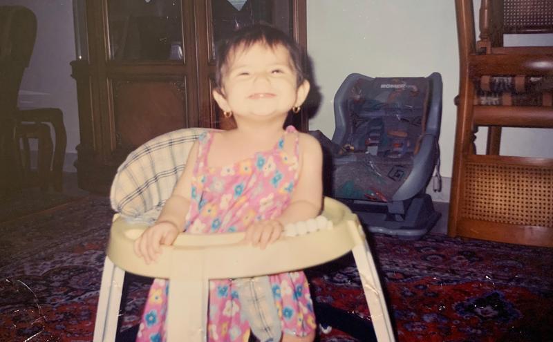 Matina Mahdavian as a baby
