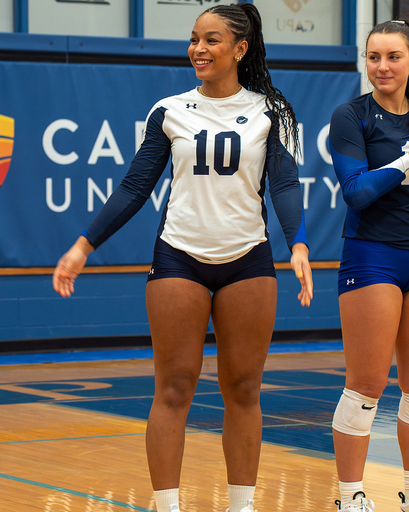 Blues women’s volleyball boasts a roster laden with proven fifth-year athletes including two-time PACWEST all-star and CCAA Academic All-Canadian Nnya Mbaoma