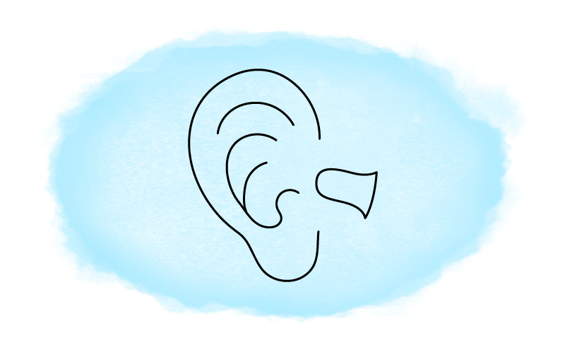 Illustration of earplugs
