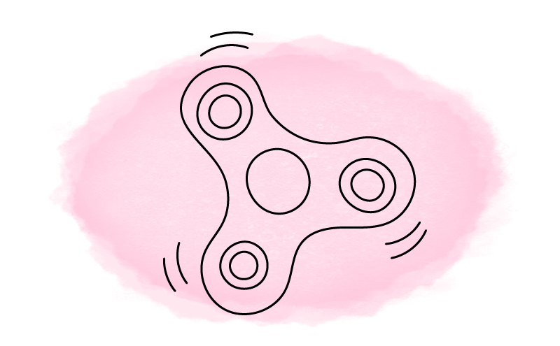 Illustration of fidget
