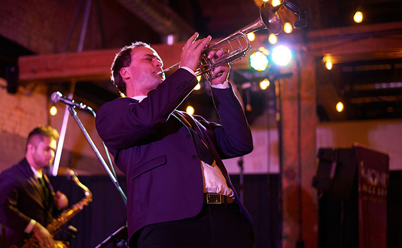 Reuben Avery trumpet solo at wedding