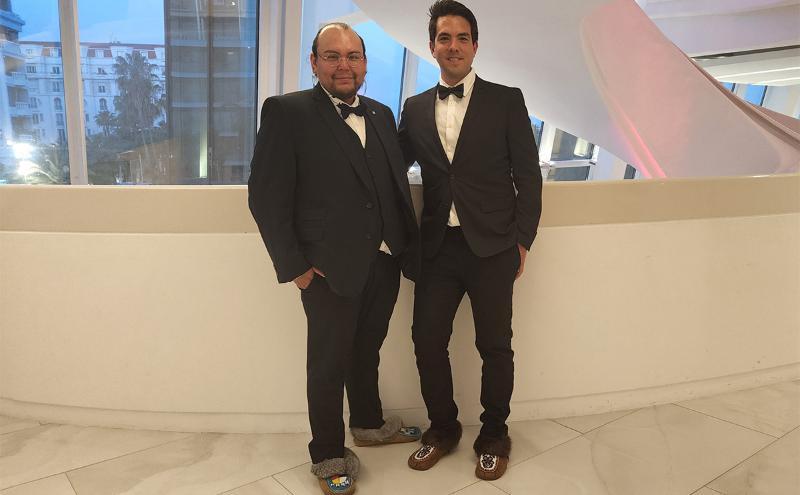 Ryan Cooper and Kelvin Redvers attended the Cannes Film Festival in France in May as part of a delegation of Indigenous filmmakers