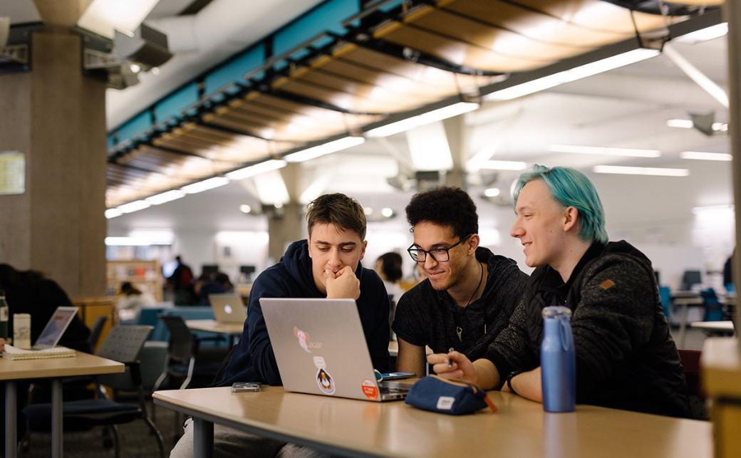 Students in Learning Commons