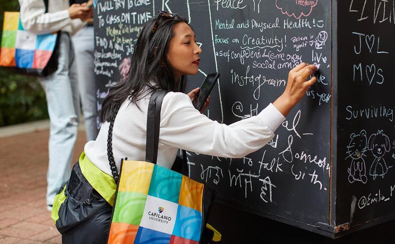 Setting her intentions for the school year