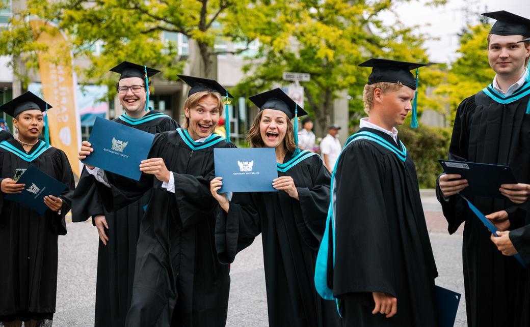 Students celebrating at Convocation