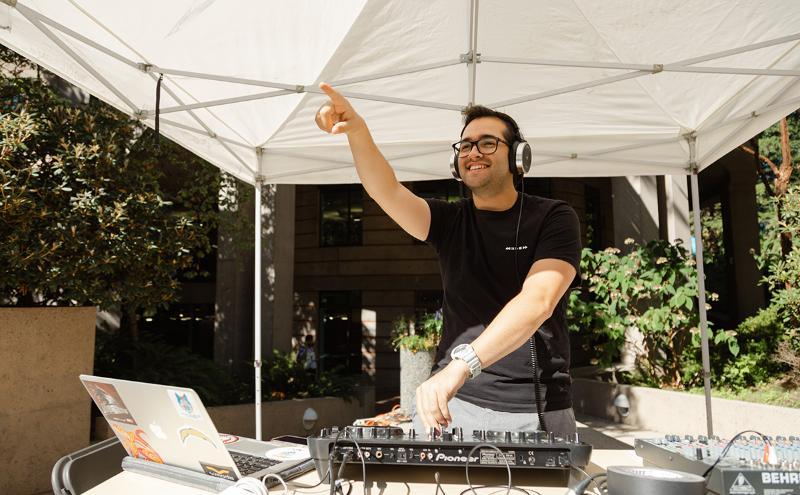 Music from student bands and DJs filled the air at the day-long event, held on the first official day of school.