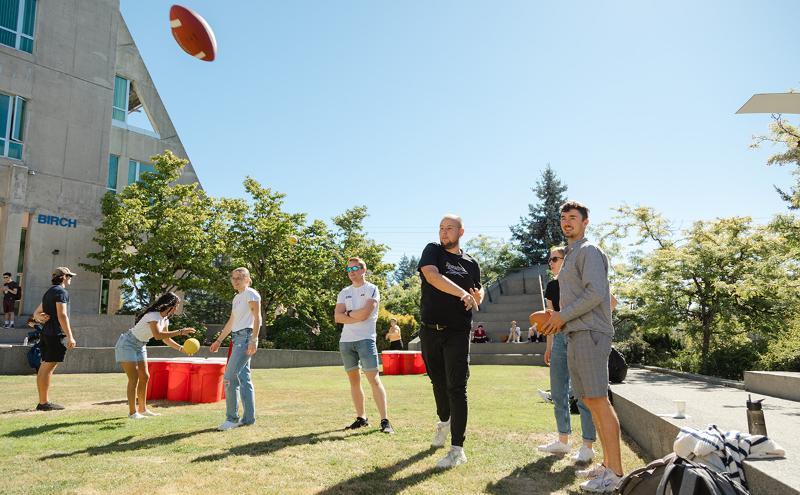Fun, games – and prizes – were a big part of the day in the Birch Courtyard.