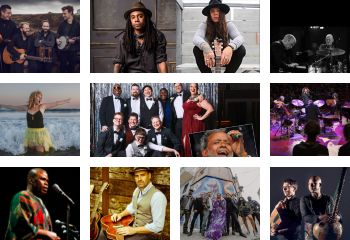 collage of global roots music artists