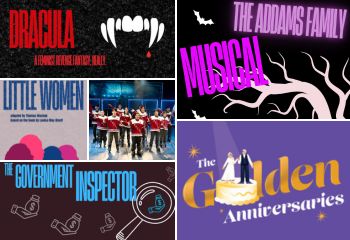 collage of play posters