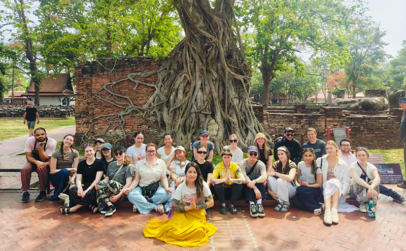 Students on the 2025 Thailand Field School